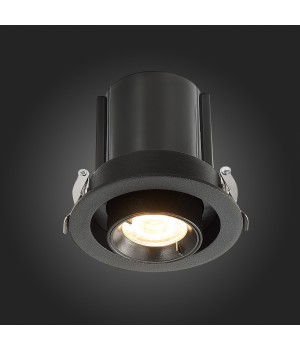 ST702.338.12 Св-к встр. Черный LED 1*12W 3000K 900Lm Ra80 24° IP20 D90xH92 180-240V ST702-foto8