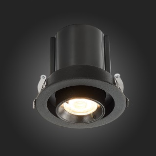 ST702.338.12 Св-к встр. Черный LED 1*12W 3000K 900Lm Ra80 24° IP20 D90xH92 180-240V ST702-foto8