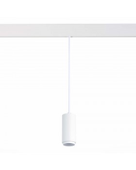 ST357.543.06 Магнитный трековый светильник подвесной ZOOM белый LED 1*6W 4000K 667Lm Ra>80 10-60° IP20 D60xH120 48V ZIRO-foto2
