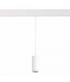 ST357.543.06 Магнитный трековый светильник подвесной ZOOM белый LED 1*6W 4000K 667Lm Ra>80 10-60° IP20 D60xH120 48V ZIRO-foto2