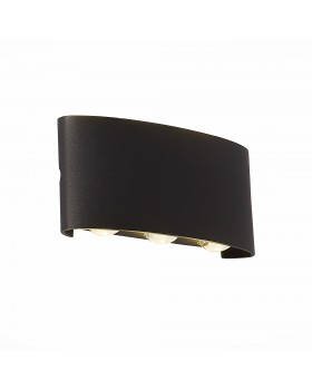 SL089.401.06 Светильник уличный настенный ST-Luce Черный кварцевый LED 6*1W 4000K BISELLO