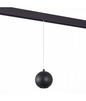 ST354.433.12 Магнитный трековый светильник подвесной Черный LED 1*12W 3000K 750Lm Ra>80 36° IP20 D100xH92 48V BOLE-foto2