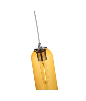 SL1145.193.01 Светильник подвесной ST-Luce Хром/Янтарный E27 1*60W CALLANA-foto3