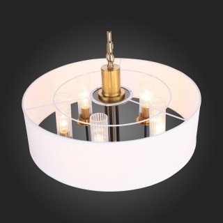 SL336.303.05 Люстра подвесная ST-Luce Коричневый, Бронза/Бежевый E14 5*60W DELAVERA-foto7