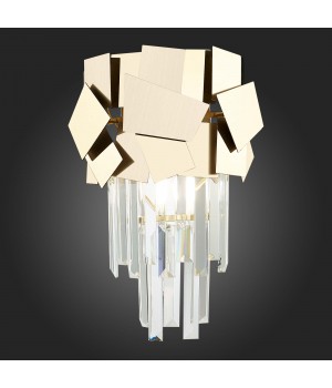 SL1232.201.01 Бра ST-Luce Золотистый/Прозрачный, Золотистый E14 1*60W CASERTA-foto2