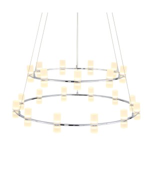 SL799.103.21 Люстра подвесная ST-Luce Хром/Белый LED 21*4W 3200K CILINDRO-foto11