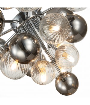 SL1124.102.10 Люстра потолочная ST-Luce Хром/Дымчатый,Прозрачный G9 10*5W (из 2-х коробок) VINETTO-foto10