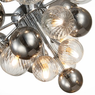 SL1124.102.10 Люстра потолочная ST-Luce Хром/Дымчатый,Прозрачный G9 10*5W (из 2-х коробок) VINETTO-foto10