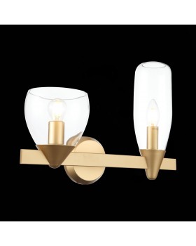 SL1119.201.02 Светильник настенный ST-Luce Золотистый/Прозрачный E14 2*40W TENERESA-foto6