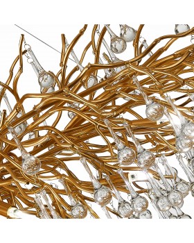 SL1651.203.15 Люстра подвесная ST-Luce Золотистый/Золотистый G9 15*5W Anzio-foto4