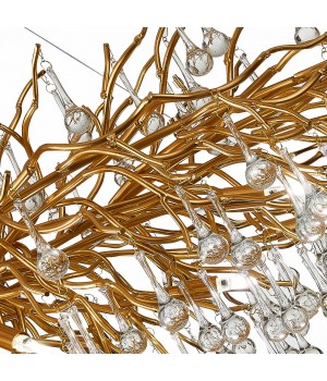 SL1651.203.15 Люстра подвесная ST-Luce Золотистый/Золотистый G9 15*5W Anzio-foto4