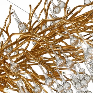 SL1651.203.15 Люстра подвесная ST-Luce Золотистый/Золотистый G9 15*5W Anzio-foto4