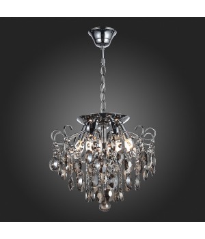 SL846.102.06 Люстра подвесная ST-Luce Темный хром/Тонированный черный E14 6*40W ORECCHINI-foto4