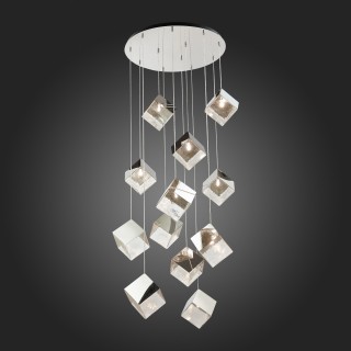 SL1182.103.12 Светильник подвесной ST-Luce Хром/Прозрачный, Хром G9 12*5W RIELLO-foto5