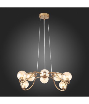 SL1502.203.08 Светильник подвесной ST-Luce Золотистый/Янтарный G9 8*5W LEGATEZZA-foto6