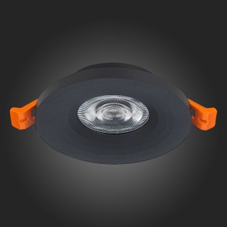 ST205.408.01 Св-к встр. Мат. черный GU10 1*50W  D95xH27 220V Без ламп GERA-foto8