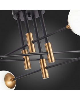 SL1203.402.08 Люстра потолочная ST-Luce Бронза,Черный/Белый E27 8*40W LIMANO-foto12