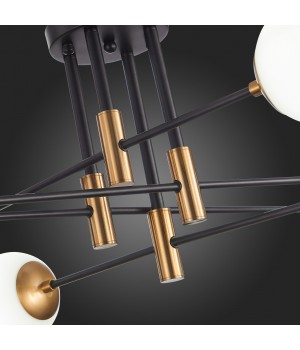 SL1203.402.08 Люстра потолочная ST-Luce Бронза,Черный/Белый E27 8*40W LIMANO-foto12