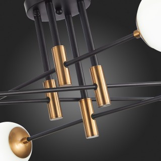 SL1203.402.08 Люстра потолочная ST-Luce Бронза,Черный/Белый E27 8*40W LIMANO-foto12