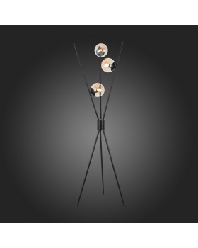 SL549.505.03 Торшер ST-Luce Черный/Коньячный E27 3*40W STAMPO-foto7