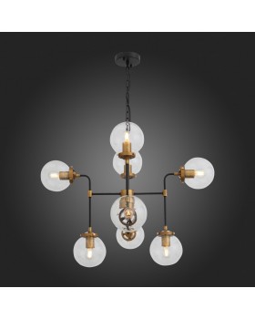 SL234.403.08 Люстра подвесная ST-Luce Черный, Золото/Прозрачный E27 8*40W VARIETA-foto7