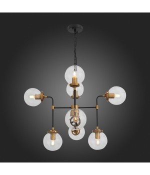 SL234.403.08 Люстра подвесная ST-Luce Черный, Золото/Прозрачный E27 8*40W VARIETA-foto7