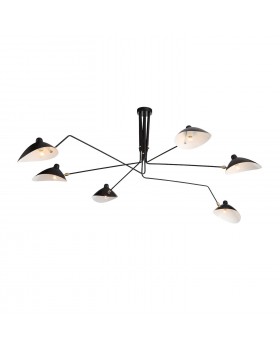 SL305.402.06 Люстра потолочная ST-Luce Черный/Черный, Белый E27 6*60W SPRUZZO-foto18