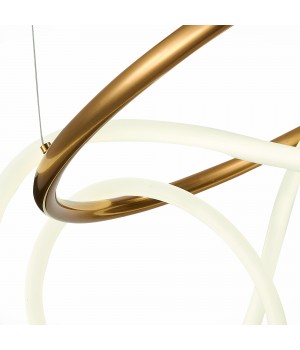 SL6102.303.55 Светильник подвесной ST-Luce Латунь/Белый LED 1*35W 4000K Sagrato-foto3