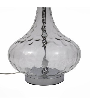 SL973.104.01 Прикроватная лампа ST-Luce Хром, Прозрачный/Белый E27 1*60W (из 2-х коробок) AMPOLLA-foto3