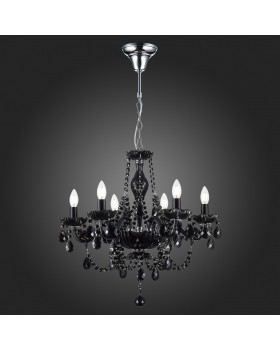 SL642.403.06 Люстра подвесная ST-Luce Черный, Хром/Черный E14 6*40W ODILIA-foto7