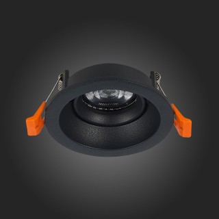 ST208.408.01 Св-к встр. Мат. черный GU10 1*50W  D94xH40 220V Без ламп MISURA-foto8