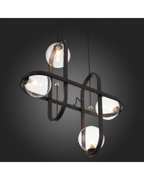 SL1201.403.04 Светильник подвесной ST-Luce Черный/Прозрачный G9 4*5W CIRCONO-foto4