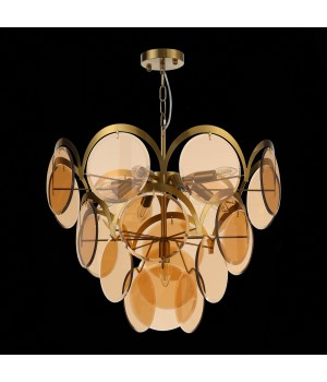 SL1161.333.09 Люстра подвесная ST-Luce Латунь/Янтарный E14 9*60W FAZIA-foto12