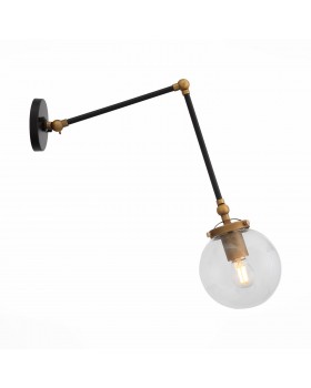 SL234.421.01 Бра ST-Luce Черный, Золото/Прозрачный E27 1*40W VARIETA-foto2