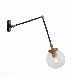 SL234.421.01 Бра ST-Luce Черный, Золото/Прозрачный E27 1*40W VARIETA-foto2