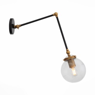 SL234.421.01 Бра ST-Luce Черный, Золото/Прозрачный E27 1*40W VARIETA-foto2