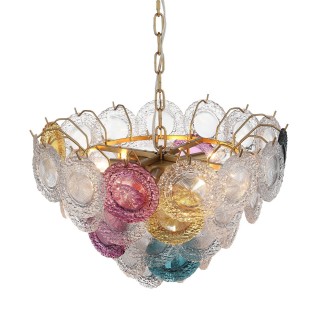 SL420.203.11 Люстра подвесная ST-Luce Золотистый/Разноцветный E14 11*40W CONELI-foto2