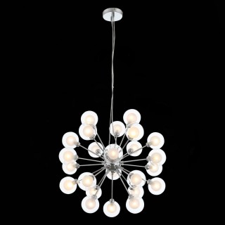 SL431.103.24 Люстра подвесная ST-Luce Хром/Прозрачный, Белый G9 24*28W DUALITA-foto4