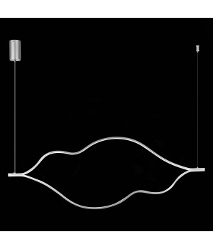 SL6106.103.56 Светильник подвесной ST-Luce Никель/Белый LED 1*56W 4000K Cortile-foto4