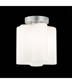 SL117.502.01 Светильник потолочный ST-Luce Серебристый/Белый с полосками E27 1*60W ONDE-foto3