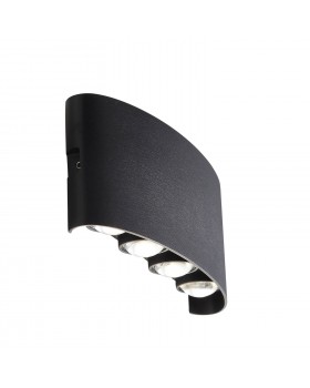 SL089.401.08 Светильник уличный настенный ST-Luce Черный кварцевый LED 8*1W 4000K BISELLO-foto2