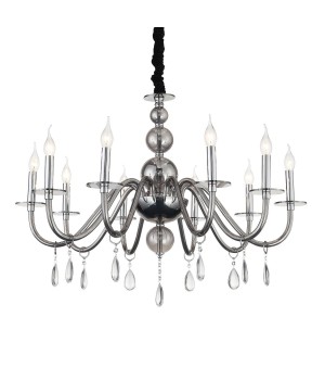 SL1113.403.10 Люстра подвесная ST-Luce Хром, Дымчатый, Прозрачный E14 10*40W SIEMA-foto2