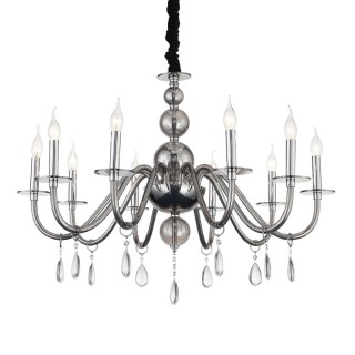 SL1113.403.10 Люстра подвесная ST-Luce Хром, Дымчатый, Прозрачный E14 10*40W SIEMA-foto2