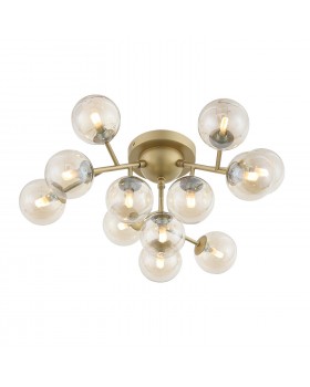 SL438.202.12 Люстра потолочная ST-Luce Золотистый/Коньячный G9 12*5W PALLЕRE-foto2