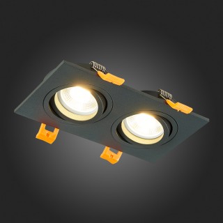 ST251.408.02 Св-к встр. Черный GU10 2*50W  IP20 L170xW92xH27 220V Без ламп ST251-foto7