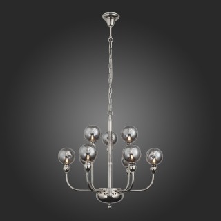 SL552.103.09 Люстра подвесная ST-Luce Никель/Дымчатый G9 9*5W FUNHI-foto5