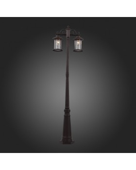SL080.425.02 Светильник уличный наземный ST-Luce Темный кофе/Прозрачный, Темный кофе E27 2*100W LASTERO-foto4