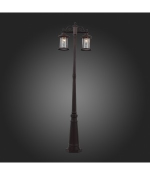 SL080.425.02 Светильник уличный наземный ST-Luce Темный кофе/Прозрачный, Темный кофе E27 2*100W LASTERO-foto4