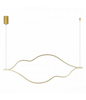 SL6106.203.65 Светильник подвесной ST-Luce Золотистый/Белый LED 1*65W 4000K Cortile-foto2