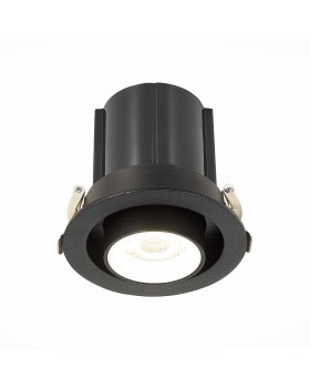ST702.438.12 Св-к встр. Черный LED 1*12W 3000K 900Lm Ra80 24° IP20 D90xH92 180-240V ST702-foto2